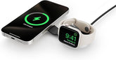 Twelve South Butterfly 2-in-1 USB-C MagSafe Charger | Compact Travel-Friendly Design Fast-Charges iPhone and Apple Watch